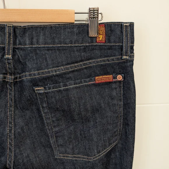 7 For All Mankind Bootcut Jeans Blue Size 32 - Picture 7 of 8